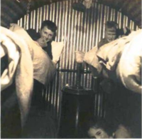 Anderson shelter in Bournemouth during WW2