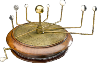 Orrery in the Science Museum made by Benjamin Martin in the mid-18th century